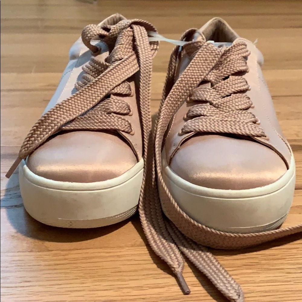Pink Steve Madden platform sneakers